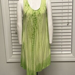 Elegant Green Sleeveless Dress
